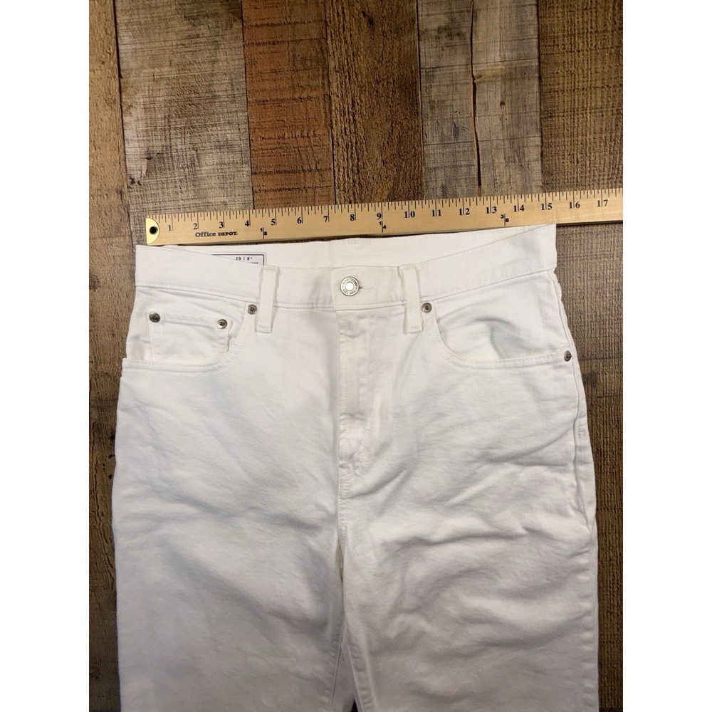 LOT OF 2 GAP Bermuda Shorts Women's 29/8T High Rise Denim White Blue Jean - Picture 5 of 15